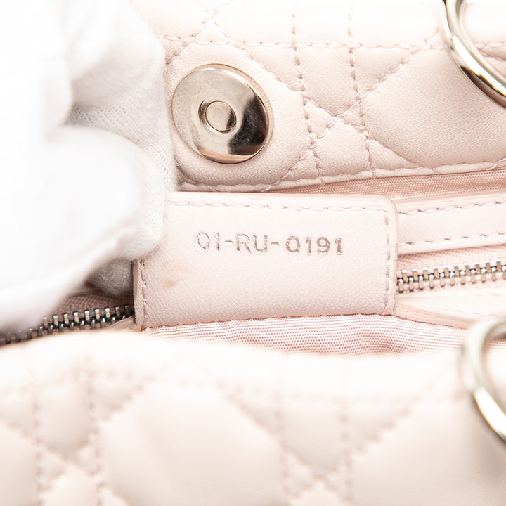 Dior Medium Cuir d’agneau Cannage Lady Dior Soft Shopping Cabas