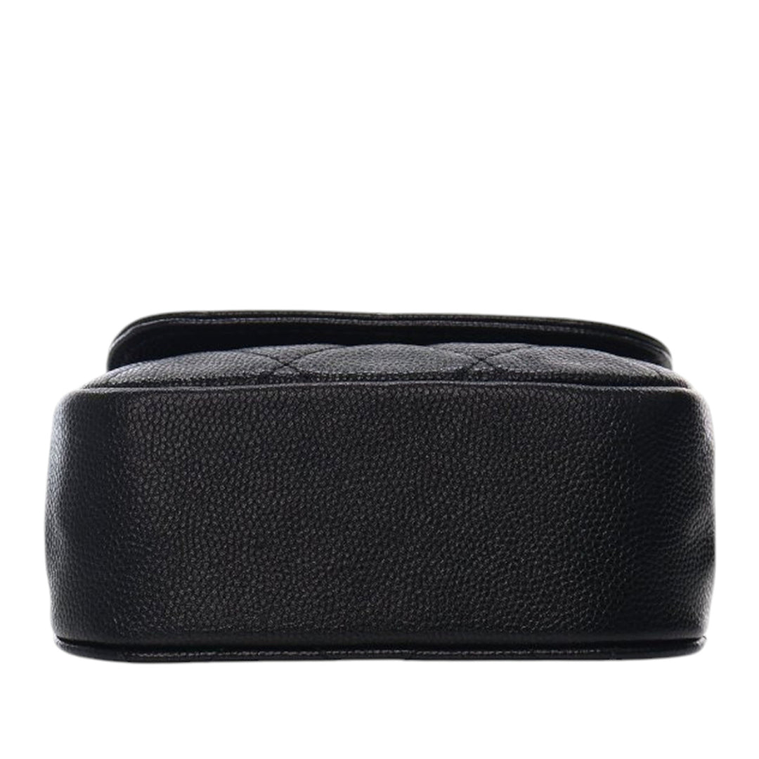 Chanel Mini Caviar Bar Pochette On Chain Noir