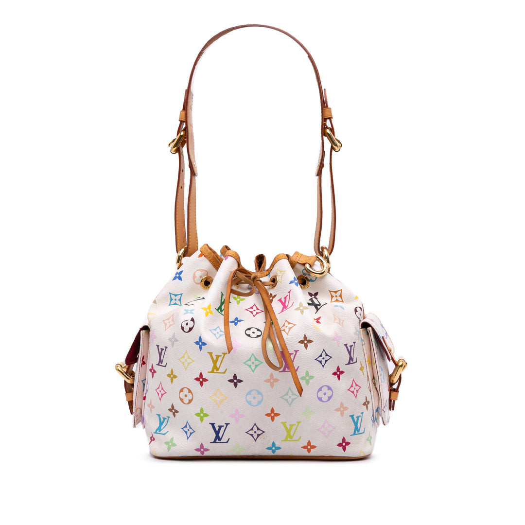Monogram Multicolore Petit Noe White - Gaby Paris