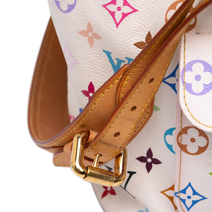 Monogram Multicolore Petit Noe White - Gaby Paris