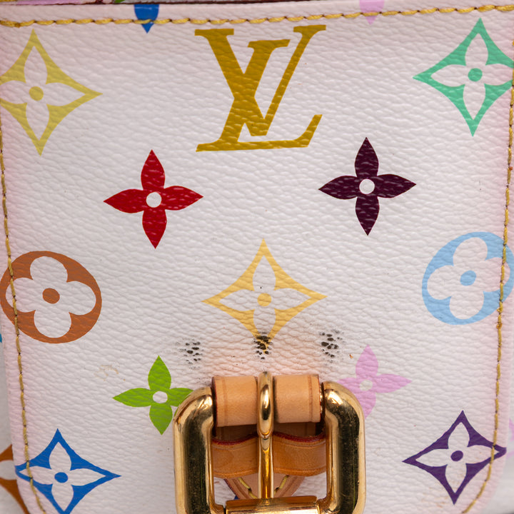 Monogram Multicolore Petit Noe White - Gaby Paris