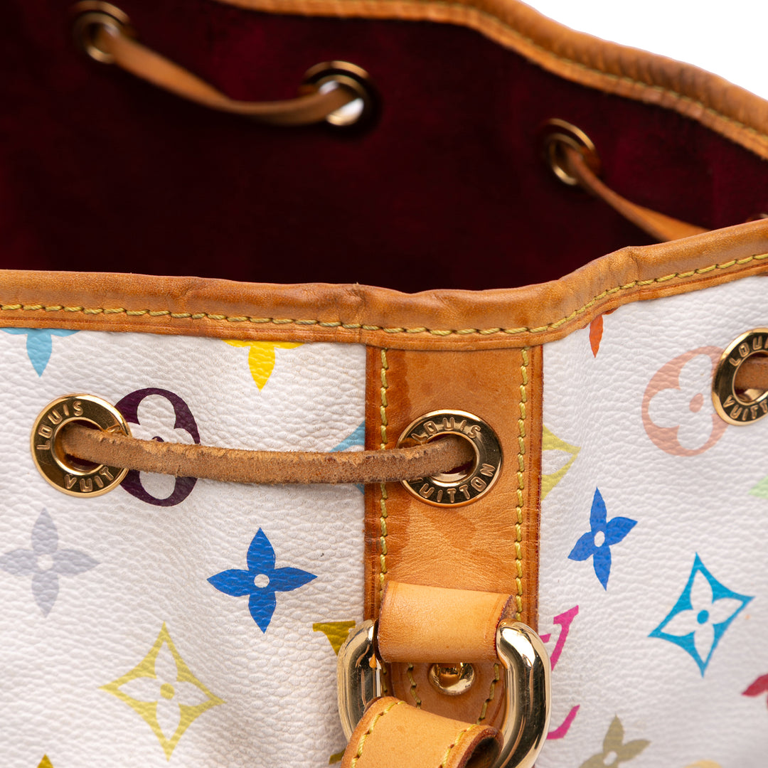 Monogram Multicolore Petit Noe White - Gaby Paris