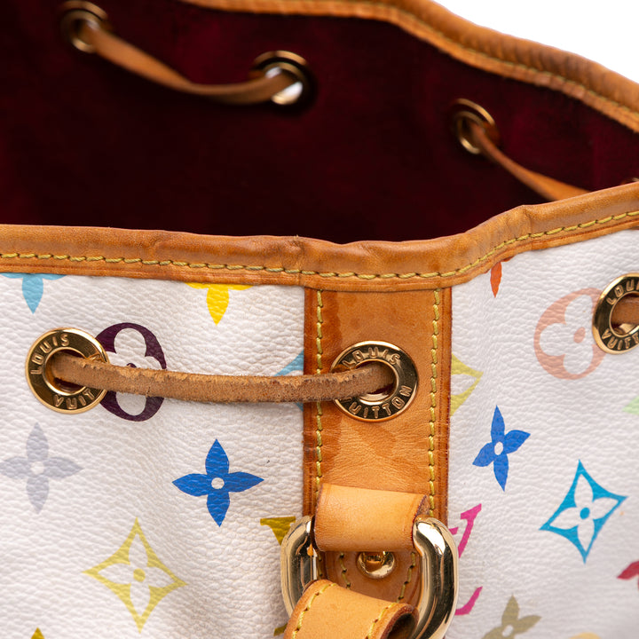 Monogram Multicolore Petit Noe White - Gaby Paris