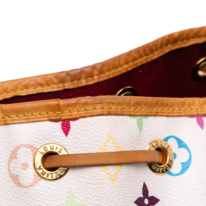 Monogram Multicolore Petit Noe White - Gaby Paris