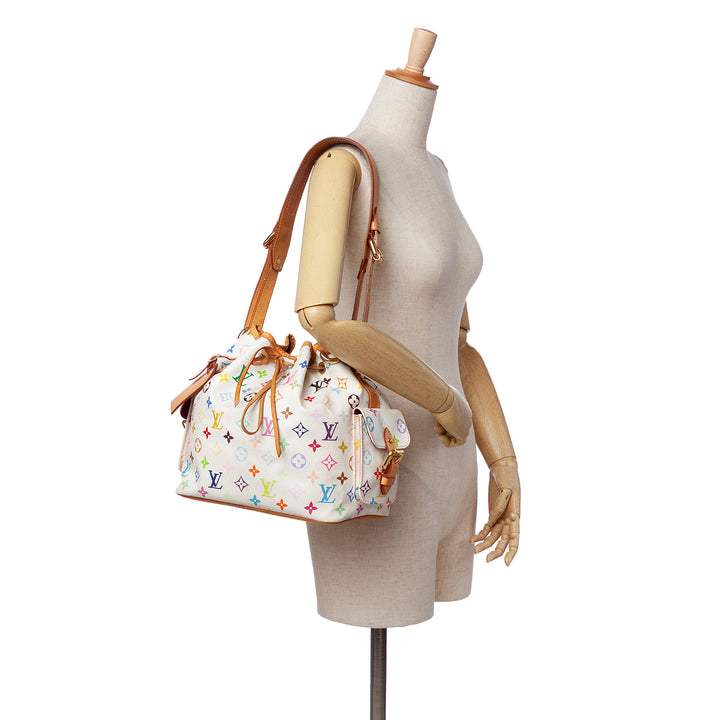 Monogram Multicolore Petit Noe White - Gaby Paris