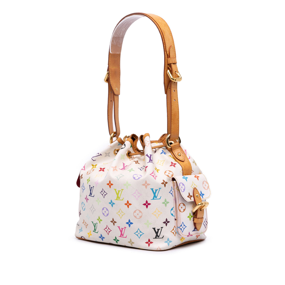 Monogram Multicolore Petit Noe White - Gaby Paris