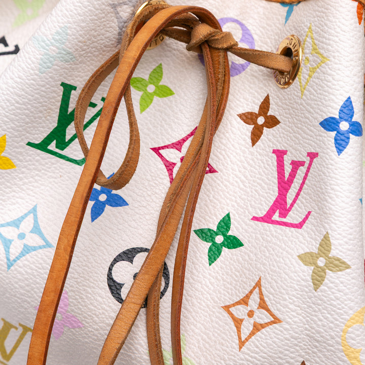 Monogram Multicolore Petit Noe White - Gaby Paris