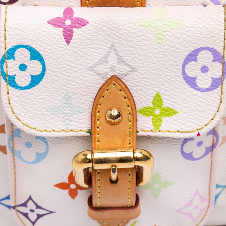 Monogram Multicolore Petit Noe White - Gaby Paris