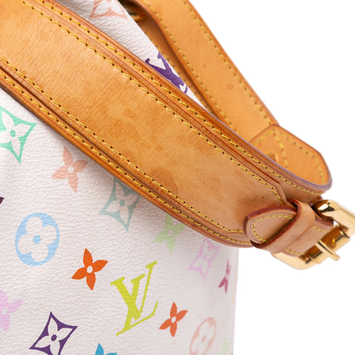 Monogram Multicolore Petit Noe White - Gaby Paris