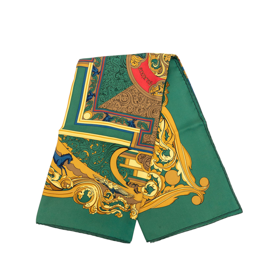 Hermès Animaux Solaires Soie Foulard 90