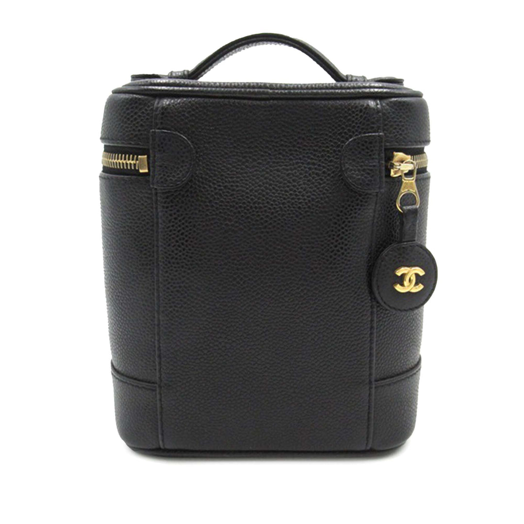 CC Caviar Vanity Case Black - Gaby Paris