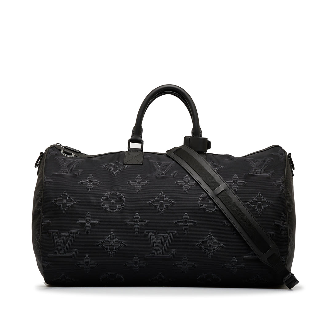 Monogram 3D 2054 Reversible Keepall Bandouliere 50 Black - Gaby Paris