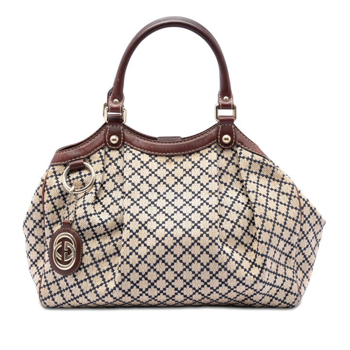 Gucci Medium Diamante Toile Sukey Cabas