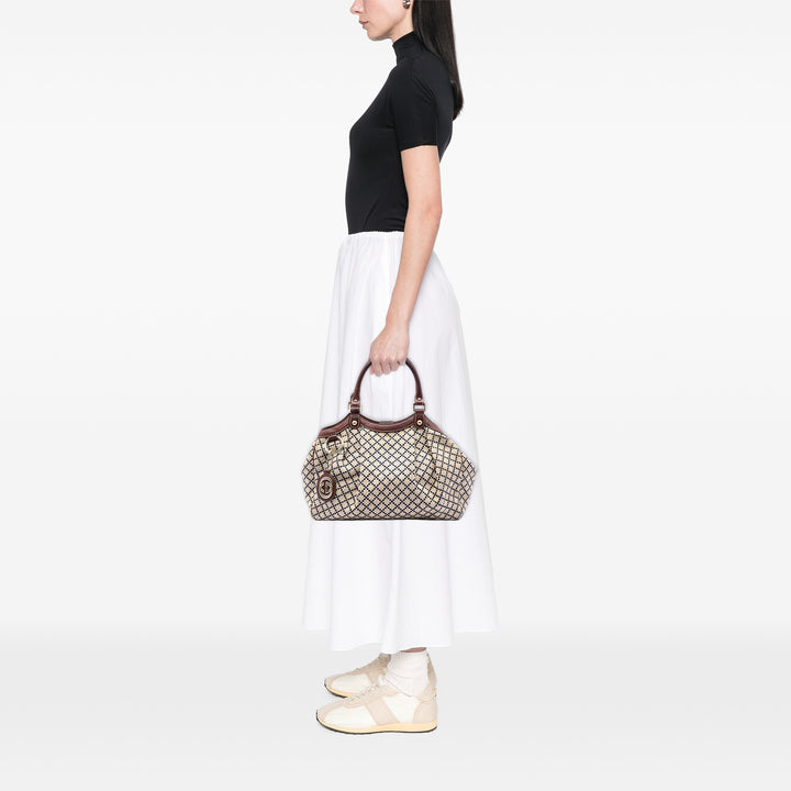 Gucci Medium Diamante Toile Sukey Cabas