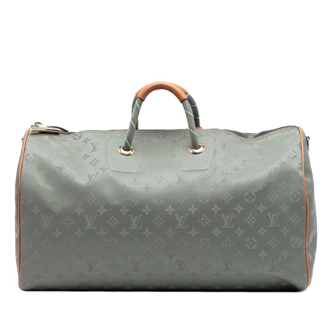 Louis Vuitton Monogram Titanium Keepall Bandouliere 50