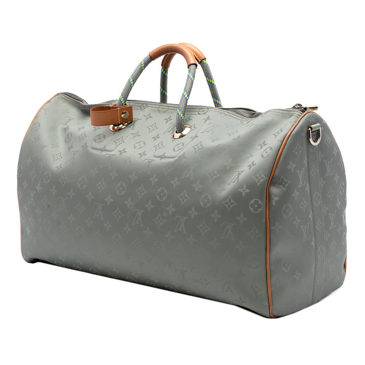 Louis Vuitton Monogram Titanium Keepall Bandouliere 50