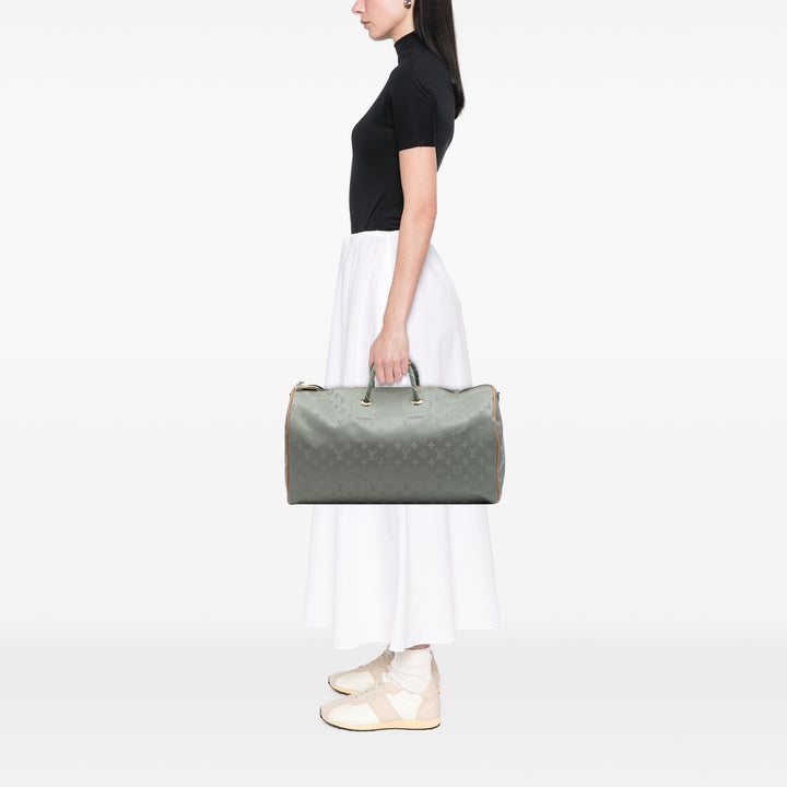 Louis Vuitton Monogram Titanium Keepall Bandouliere 50
