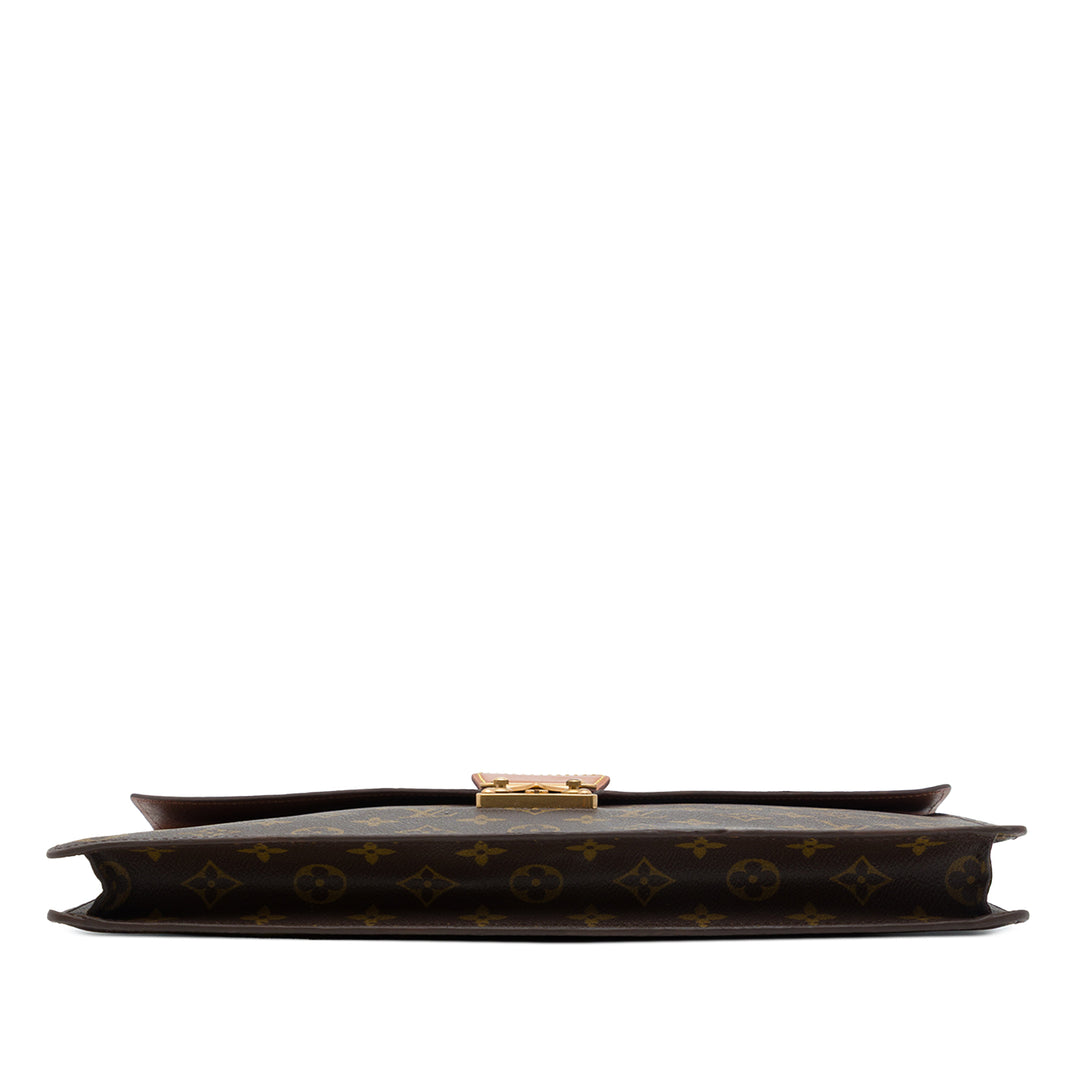 Louis Vuitton Porte-documents Porte Documents Senateur Monogram Marron – vue 3 – GABY PARIS