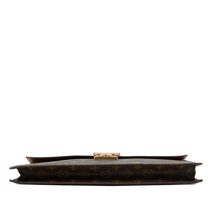 Louis Vuitton Porte-documents Porte Documents Senateur Monogram Marron – vue 3 – GABY PARIS