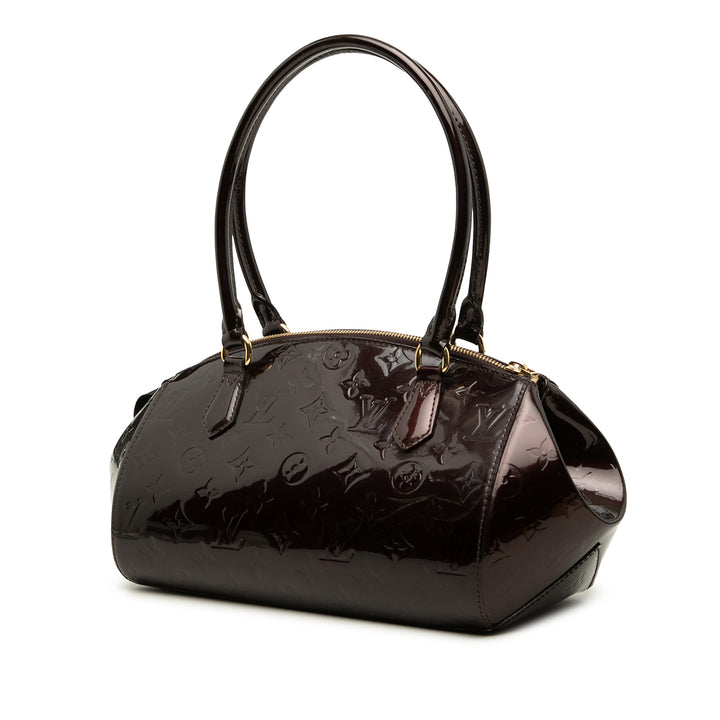 Sherwood PM Cuir verni Monogram Violet
