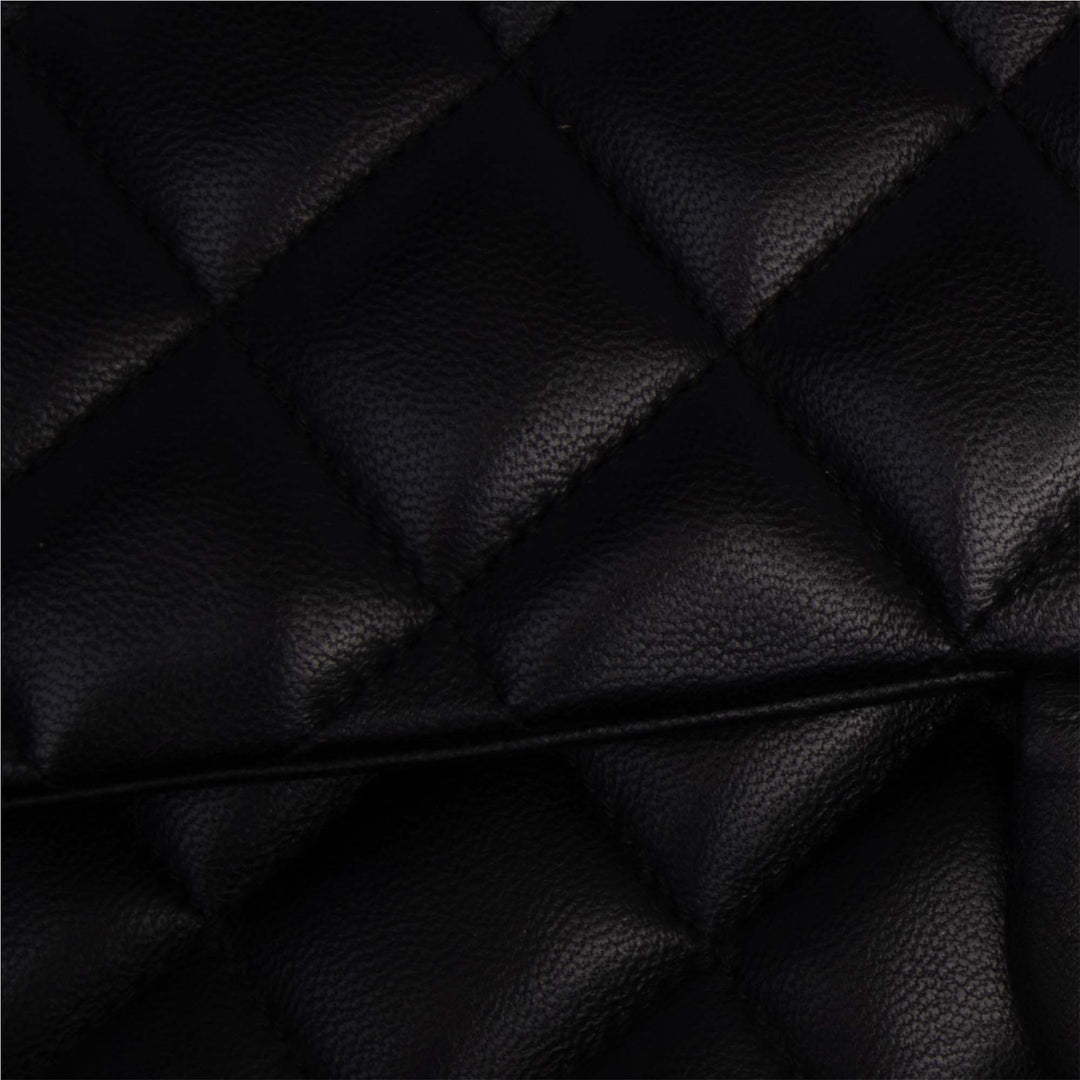 Jumbo Classic Lambskin Double Flap Black - Gaby Paris