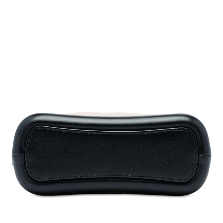 Bicolore Matelassé vieilli Gabrielle Hobo Petit Cuir de veau Noir