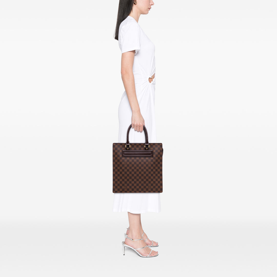 Damier Ebene Venice Sac Plat GM Brown - Gaby Paris