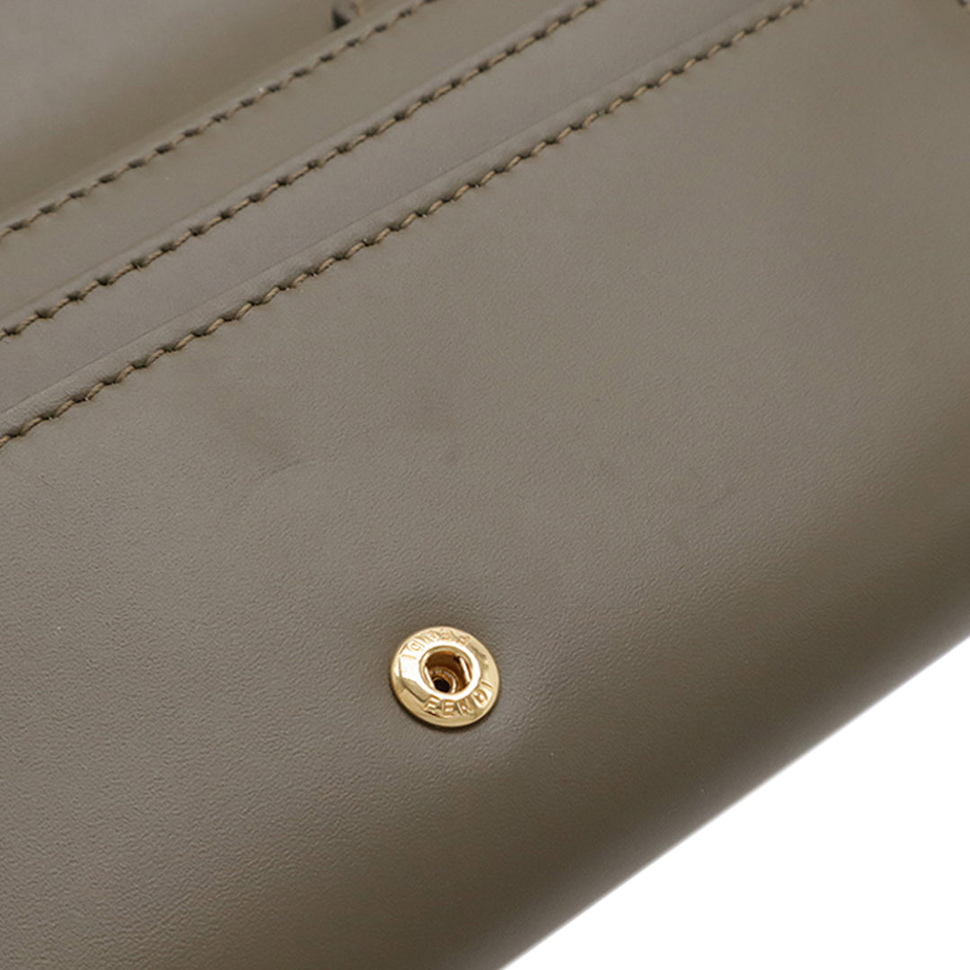 Fendi Smooth et Cuir de veau grainé Vitello King Cruise FF Diamonds Continental Envelope Wallet on Chain
