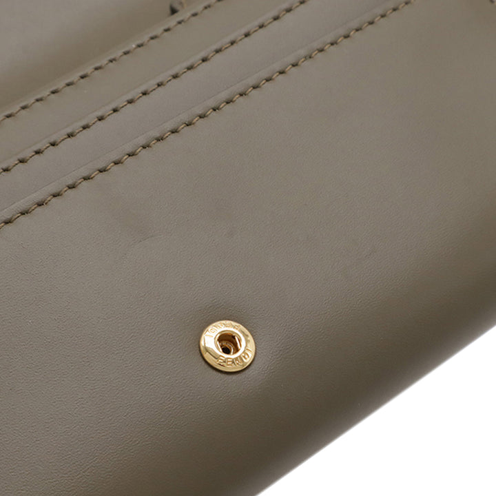 Fendi Smooth et Cuir de veau grainé Vitello King Cruise FF Diamonds Continental Envelope Wallet on Chain