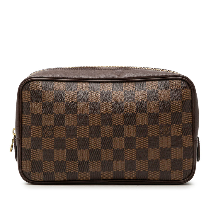 Louis Vuitton Trousse Toilette 25 Damier Ébène Marron