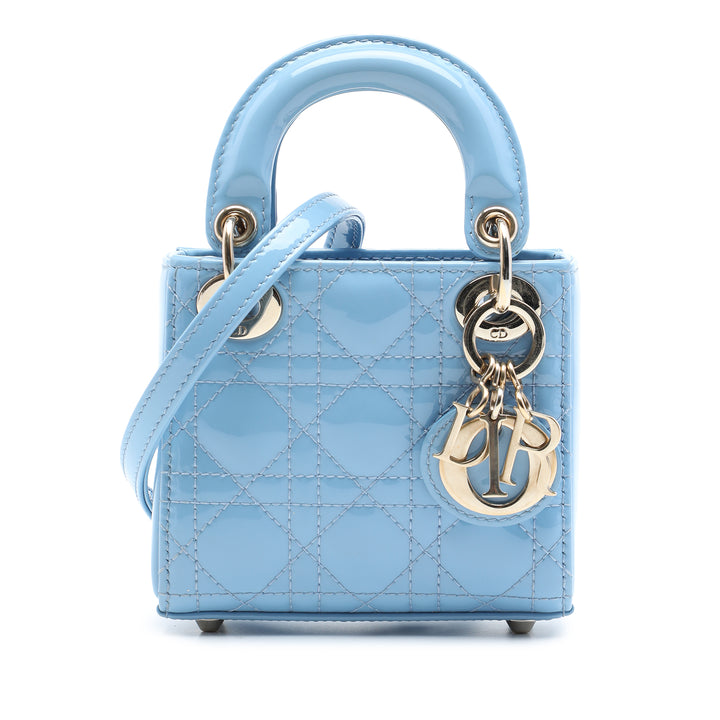 Lady Dior Cannage Micro Bleu
