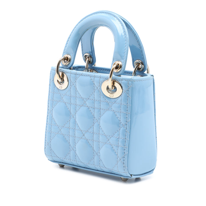 Lady Dior Cannage Micro Bleu