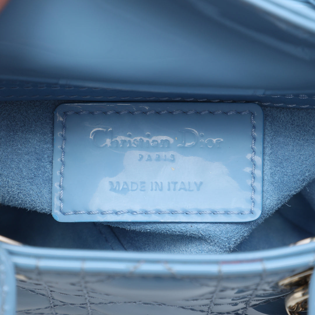Lady Dior Cannage Micro Bleu