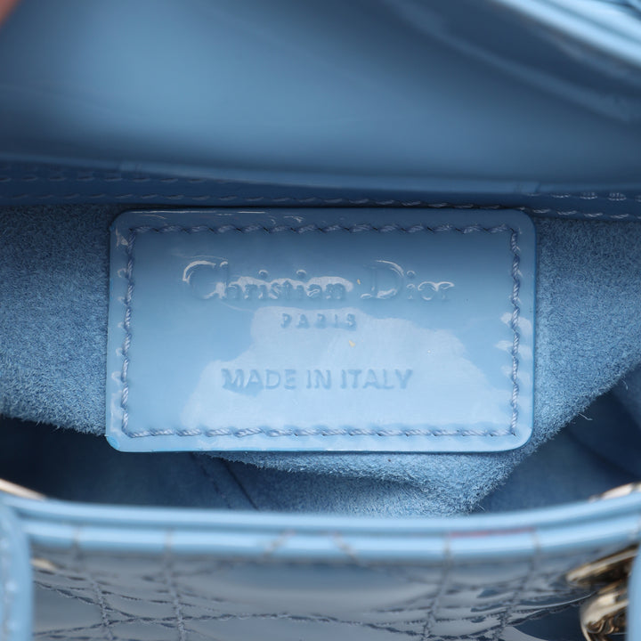 Lady Dior Cannage Micro Bleu