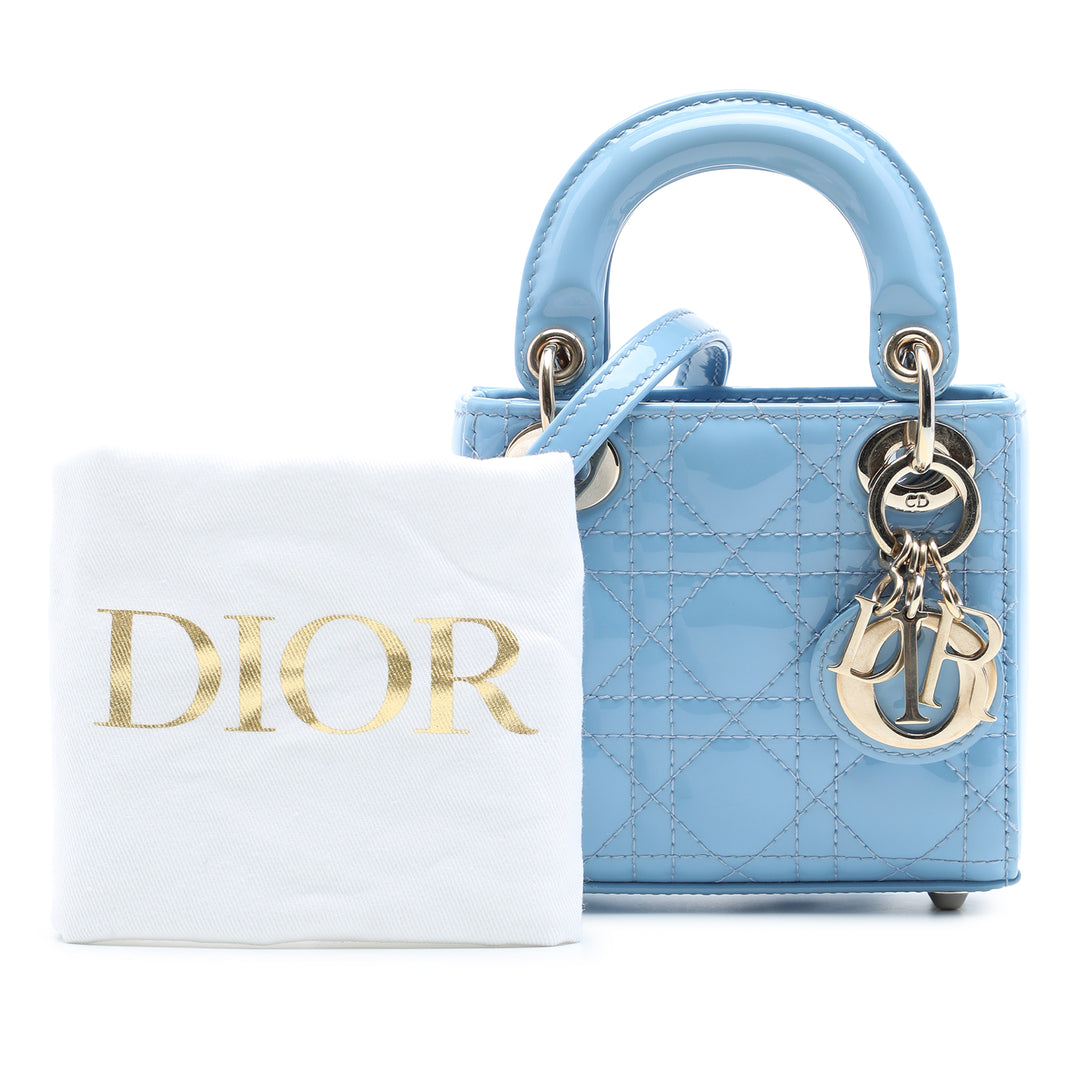 Lady Dior Cannage Micro Bleu