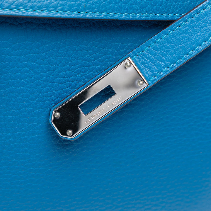 Hermès Togo Kelly II Retourne 32 Bleu