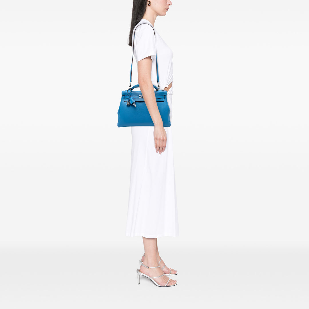 Hermès Togo Kelly II Retourne 32 Bleu