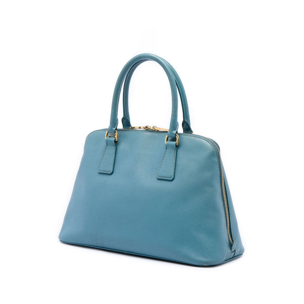 Prada Sac à main Lux Promenade Saffiano Moyen Bleu – vue 2 – GABY PARIS