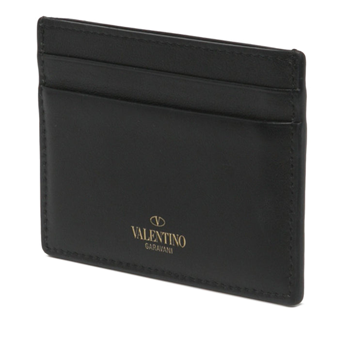 Valentino Rockstud Porte-cartes Noir – vue 2 – GABY PARIS
