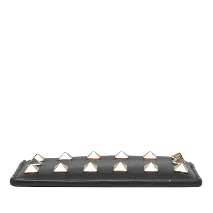Valentino Rockstud Porte-cartes Noir – vue 3 – GABY PARIS