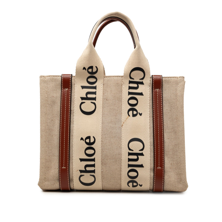 Chloé Small Toile Woody Cabas