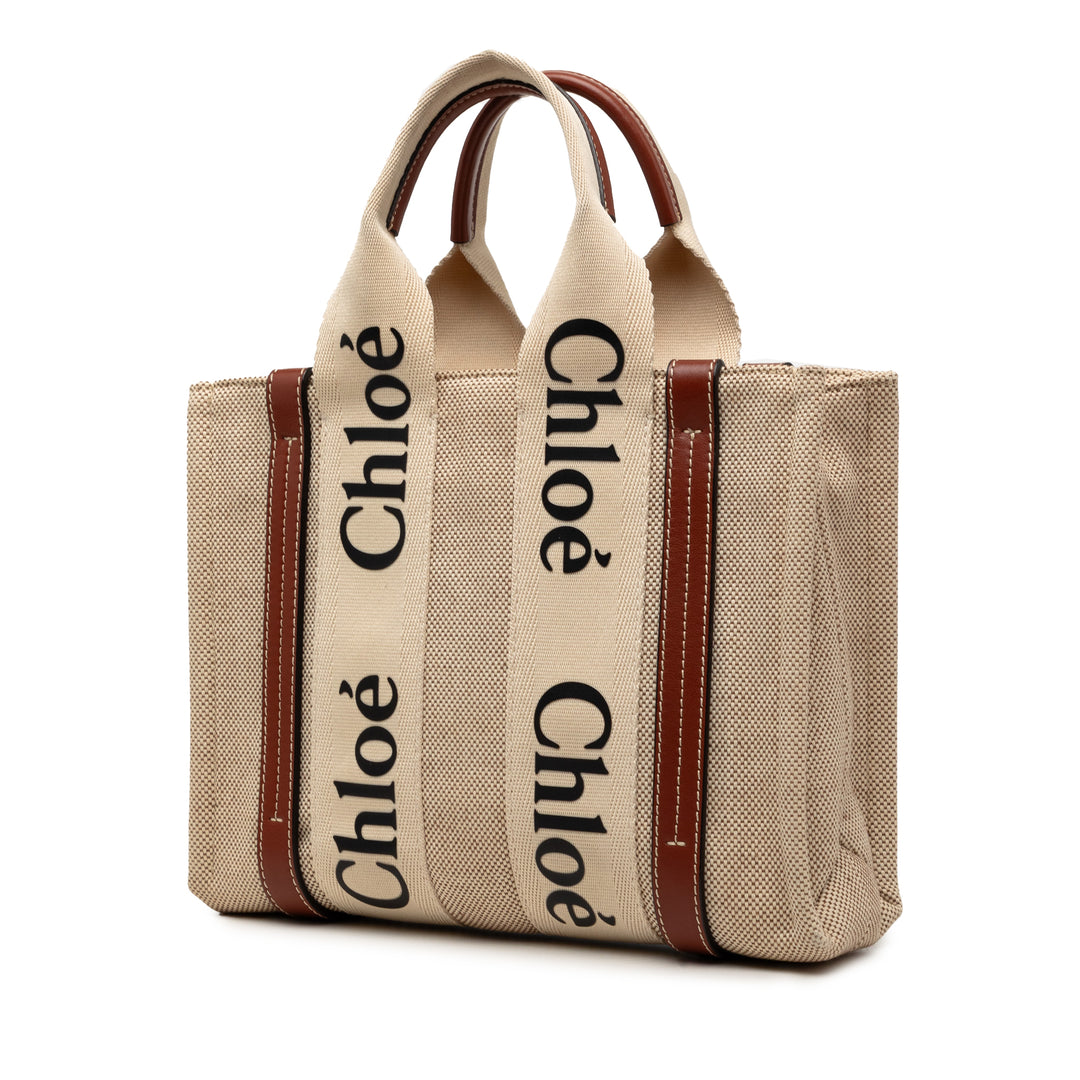 Chloé Small Toile Woody Cabas