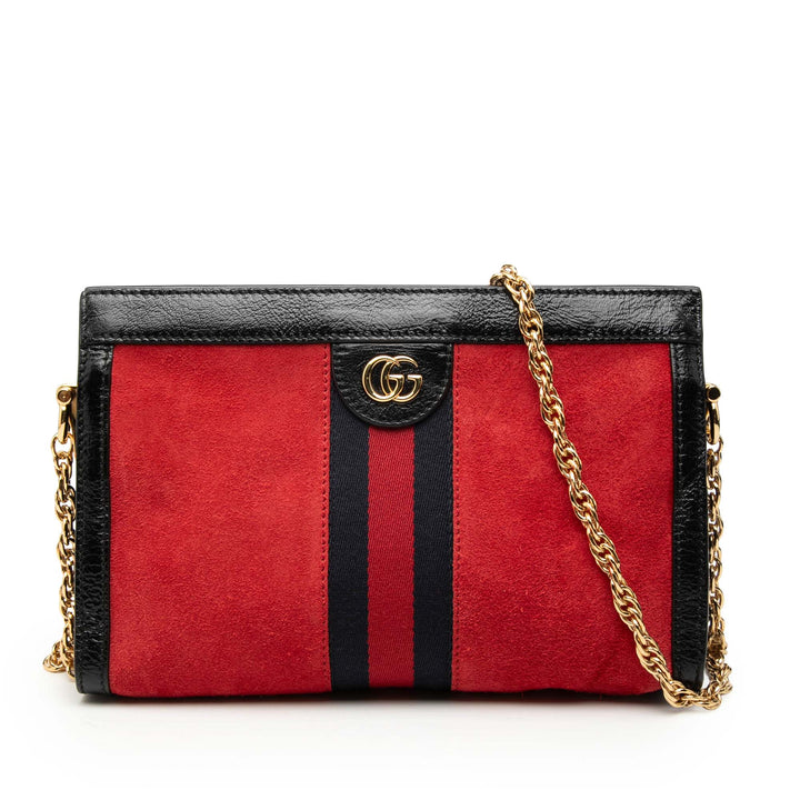 Gucci Small Daim Web Ophidia Chain Sac porté croisé