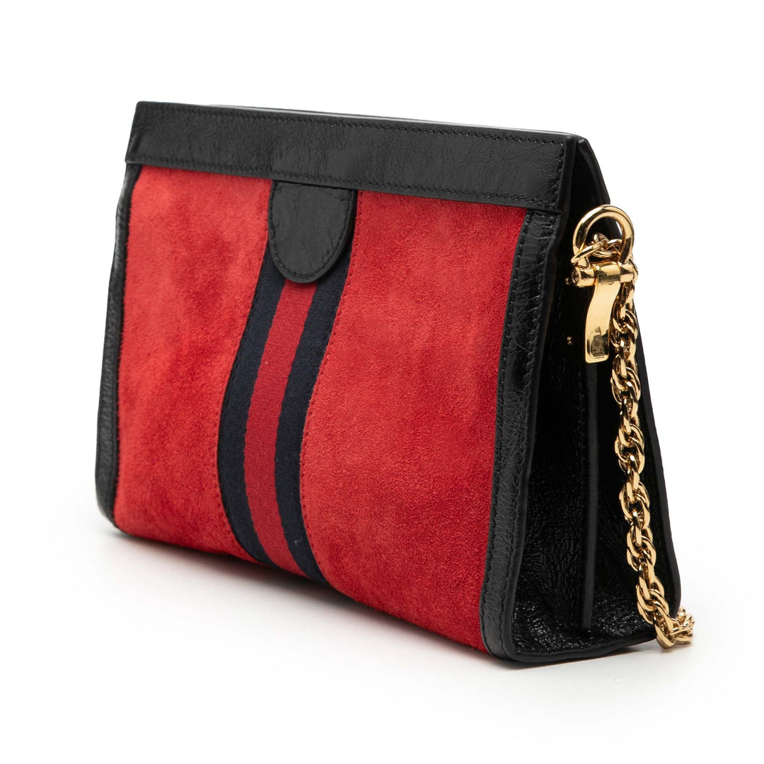 Gucci Small Daim Web Ophidia Chain Sac porté croisé