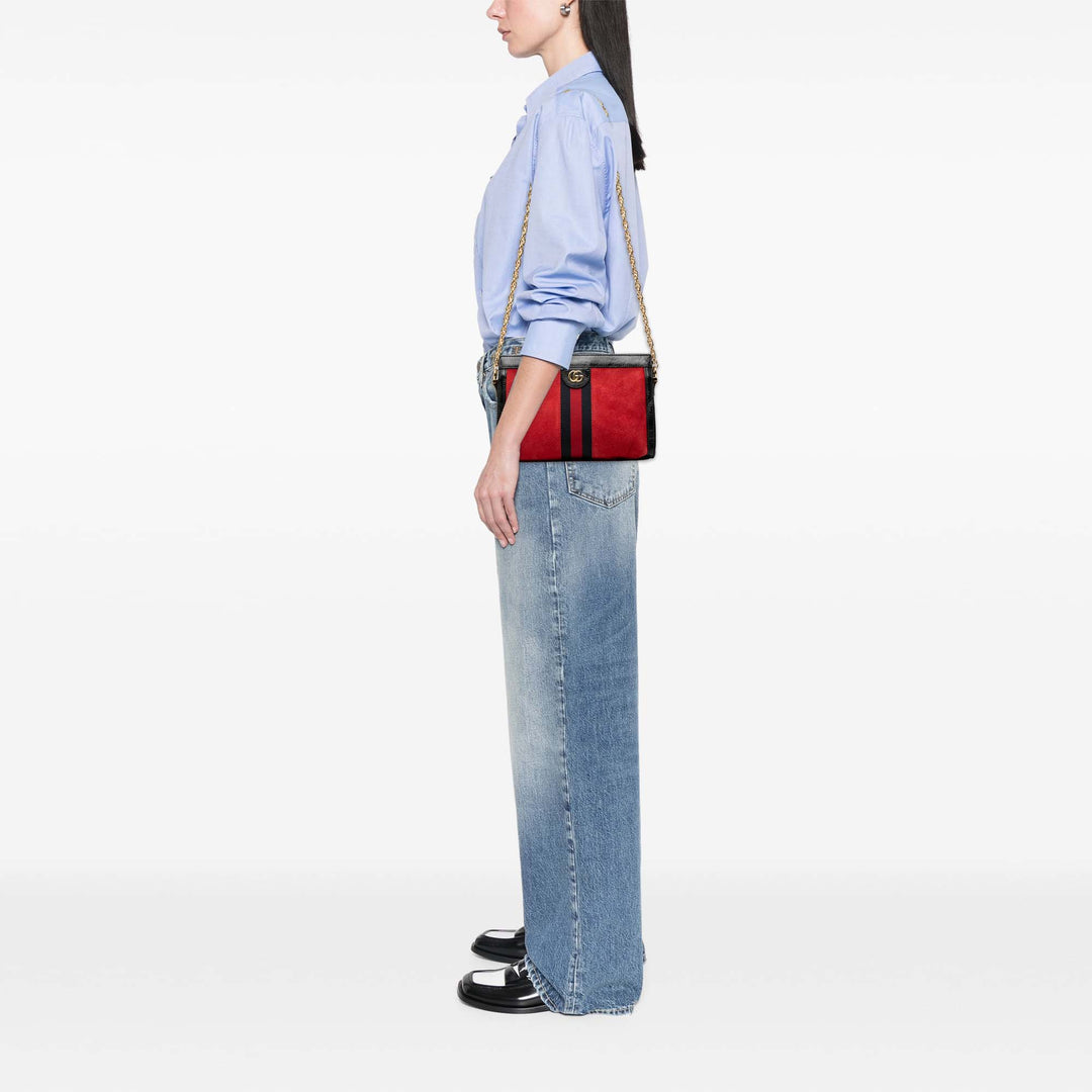 Gucci Small Daim Web Ophidia Chain Sac porté croisé