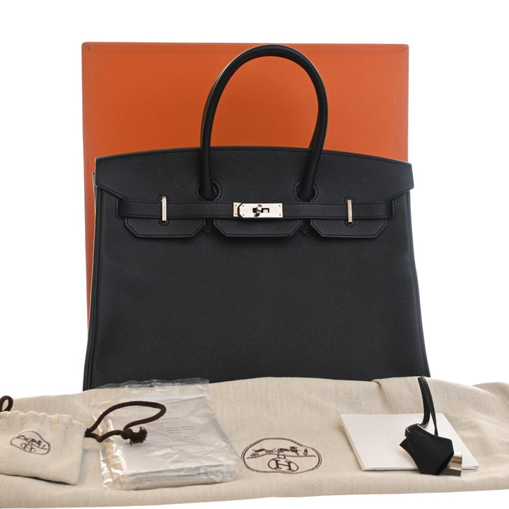 Birkin Retourne 35 Epsom Noir