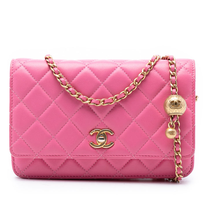 Chanel Cuir d’agneau Perle Crush Wallet on Chain