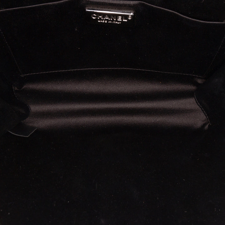 Mini CC Patent Clutch With Chain Black - Gaby Paris