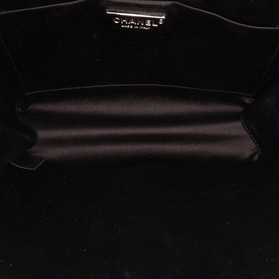 Mini CC Patent Clutch With Chain Black - Gaby Paris