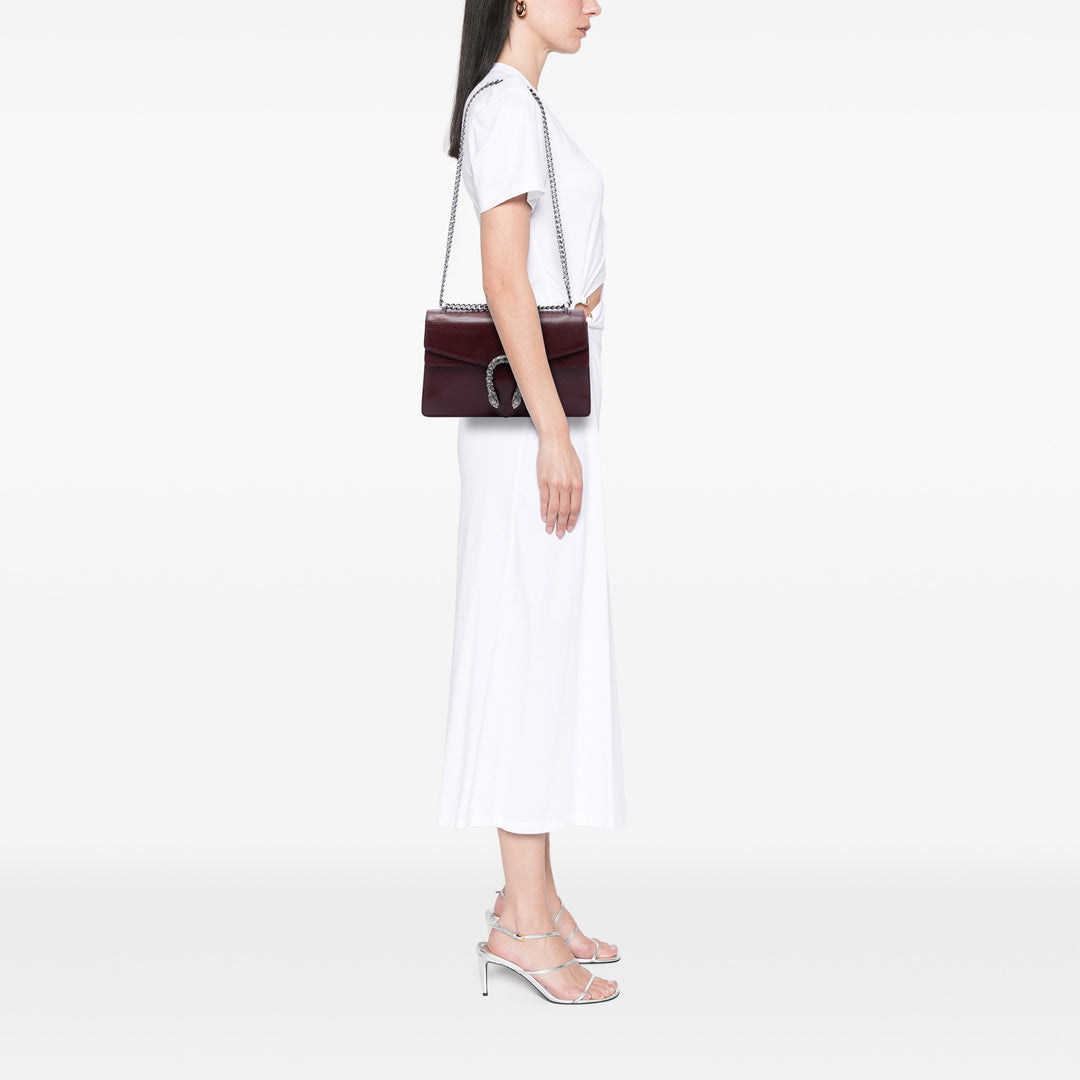Dionysus Sac Moyen Cuir de veau Rouge